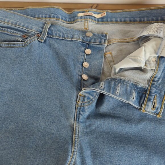 Levi’s Wedgie Skinny Jeans Raw Hem Button Fly - Picture 6 of 15